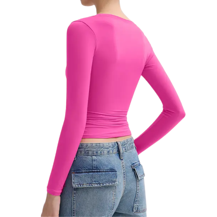 LEXARA™ – Sleek Double Layer Scoop Neck Top