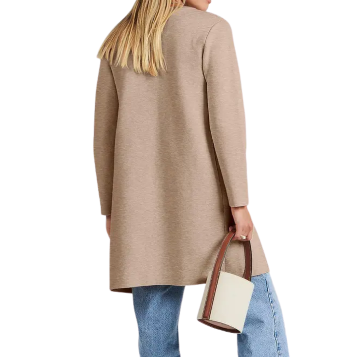 FREJА™ – Cozy Lapel Open-Front Knit Cardigan