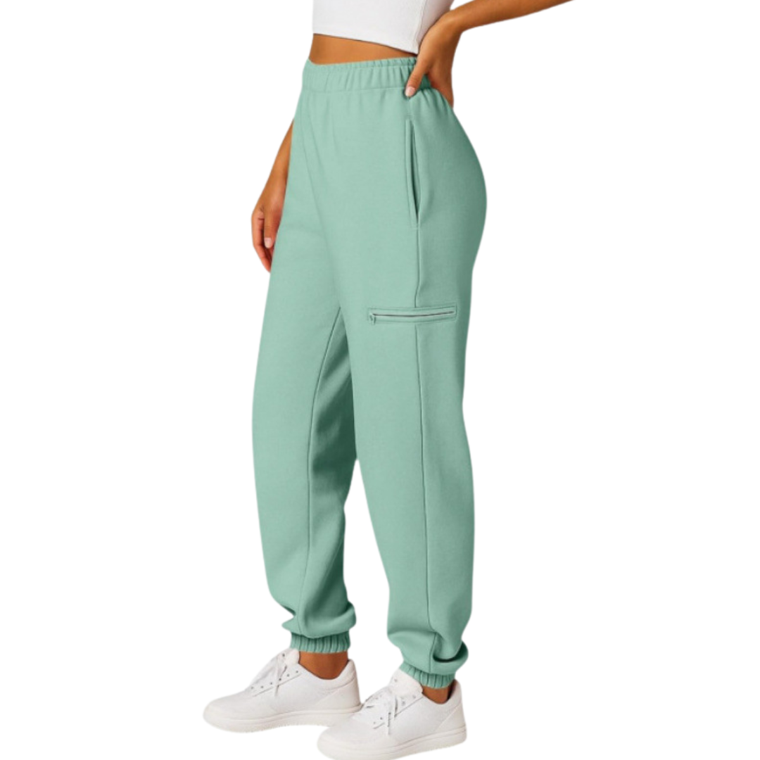 SOLÈNE™ – Relaxed Drawstring Jogger Sweatpants