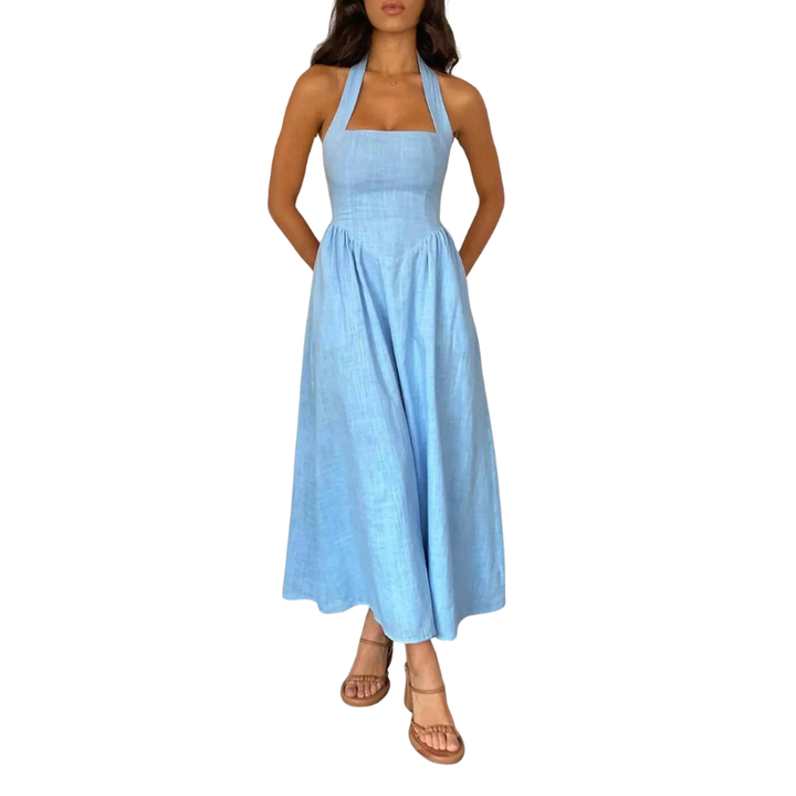 ELEONOR™ - Elegant Puff Sleeve Midi Dress