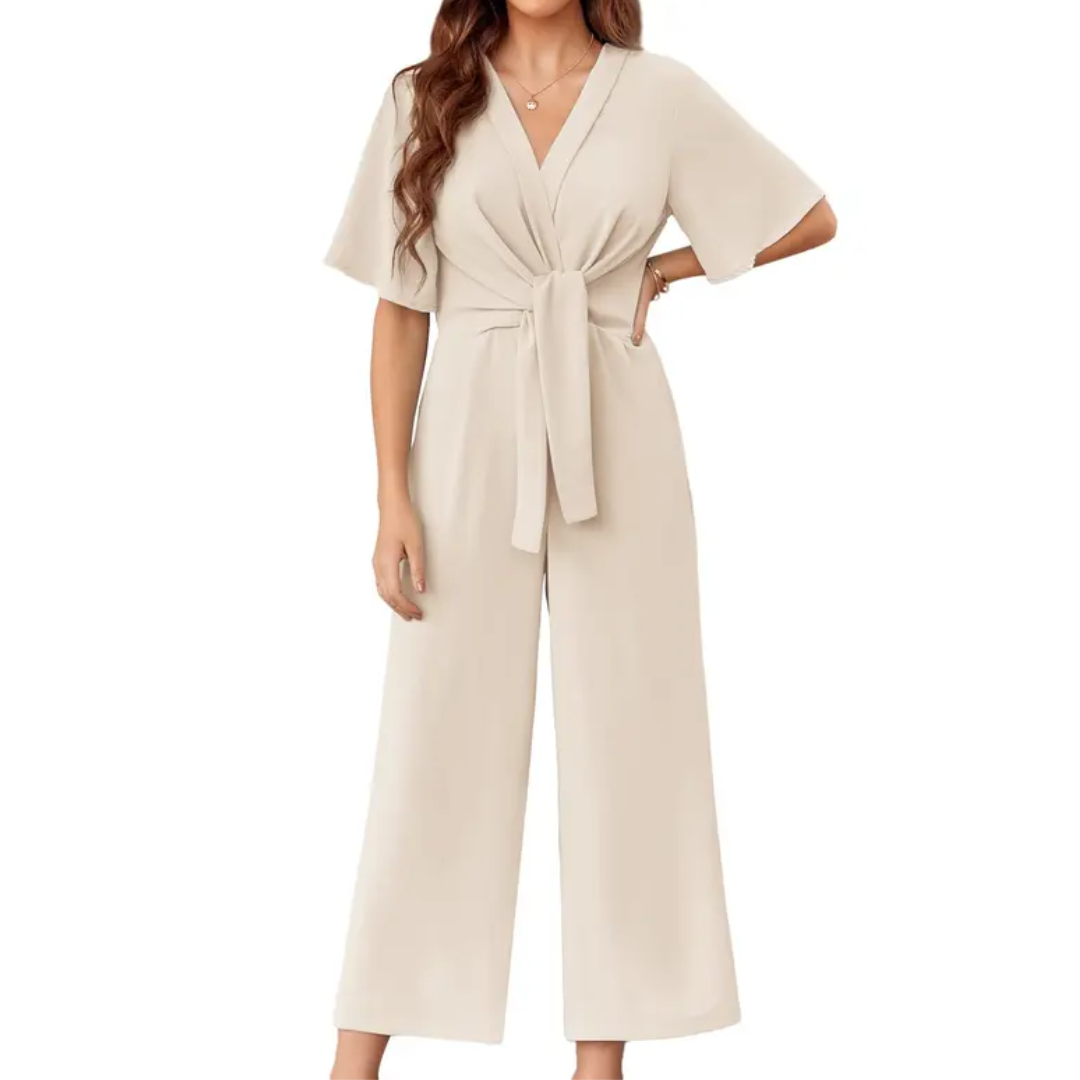 WAVERLY™ – Relaxed V-Neck Wide Leg Romper