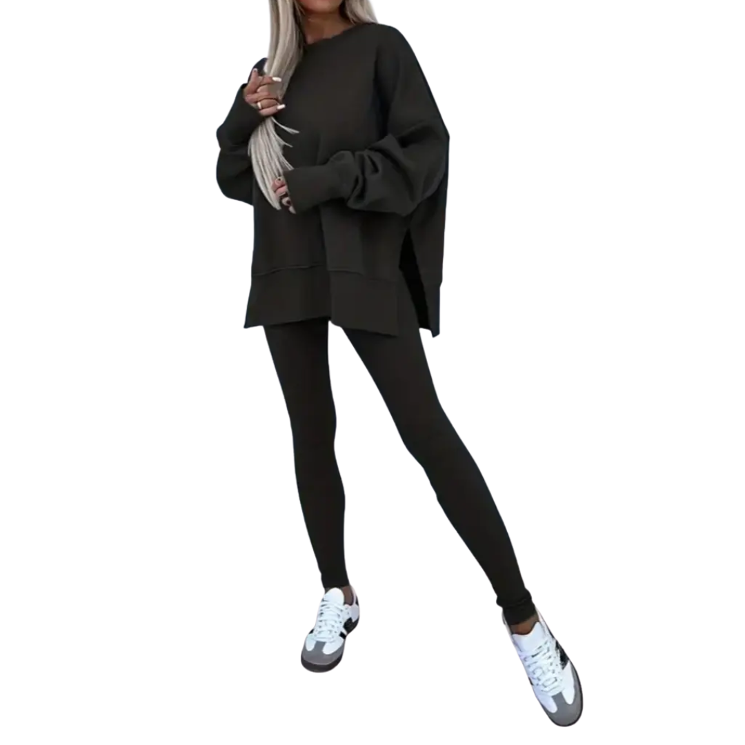 PERNELL™ – Cozy Casual Sweatshirt & Skinny Pants Set