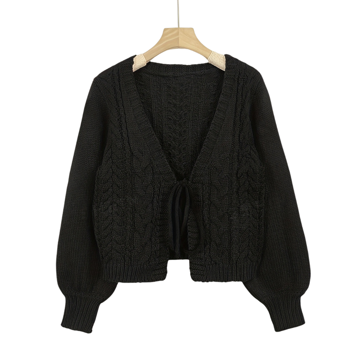 BEXLEY™ – Cozy Cable Knit Tie-Front Cardigan