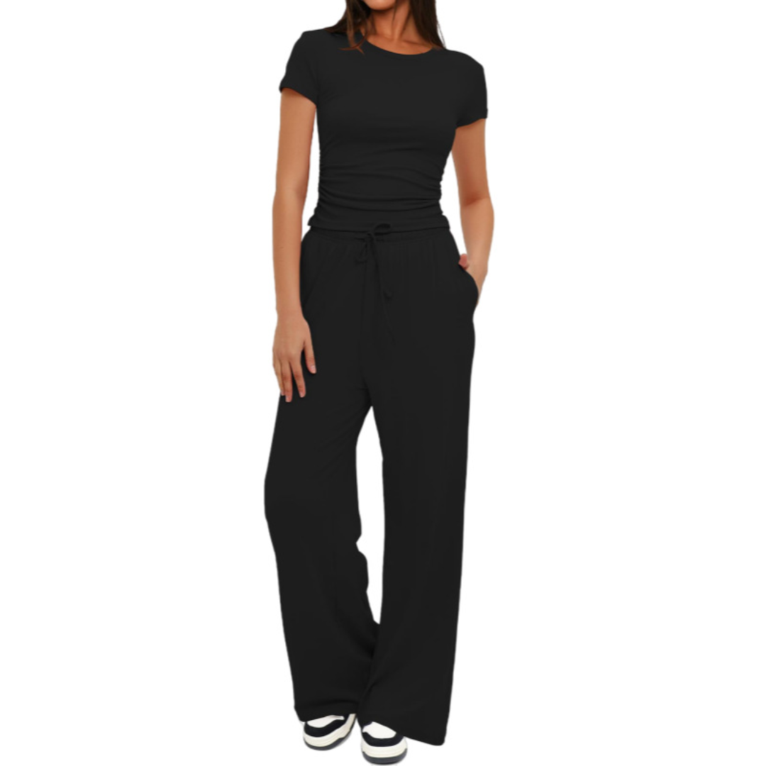 WINNIE™ – Cozy Solid Lounge Two-Piece Set