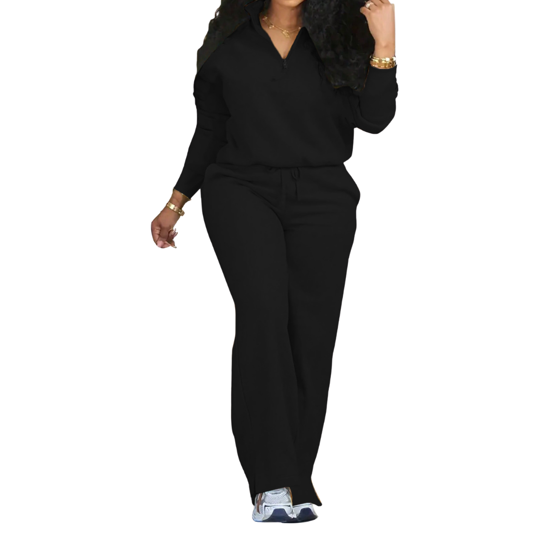 RAEWYN™ – Cozy Zip-Up Sweatshirt Two-Piece Set