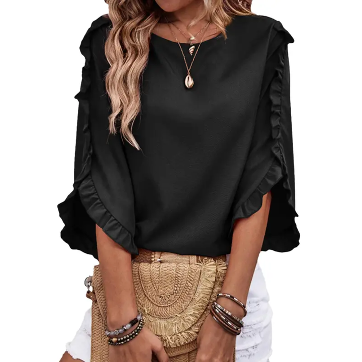 WILLA™ – Ruffled 3/4 Sleeve Blouse