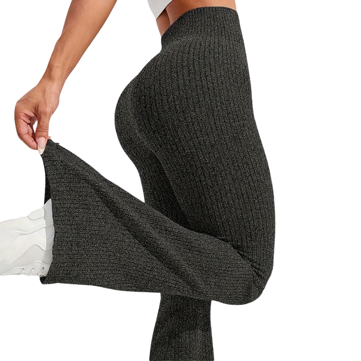 REMI™ – High Waist Textured Flare Leggings