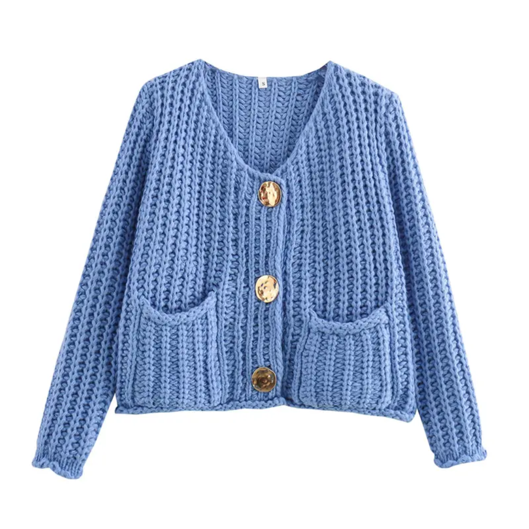NOLA™ – Cozy Chunky Knit Cropped Cardigan