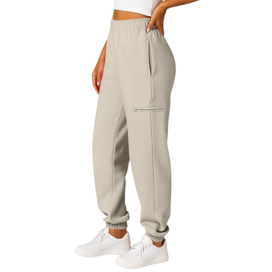 SOLÈNE™ – Relaxed Drawstring Jogger Sweatpants