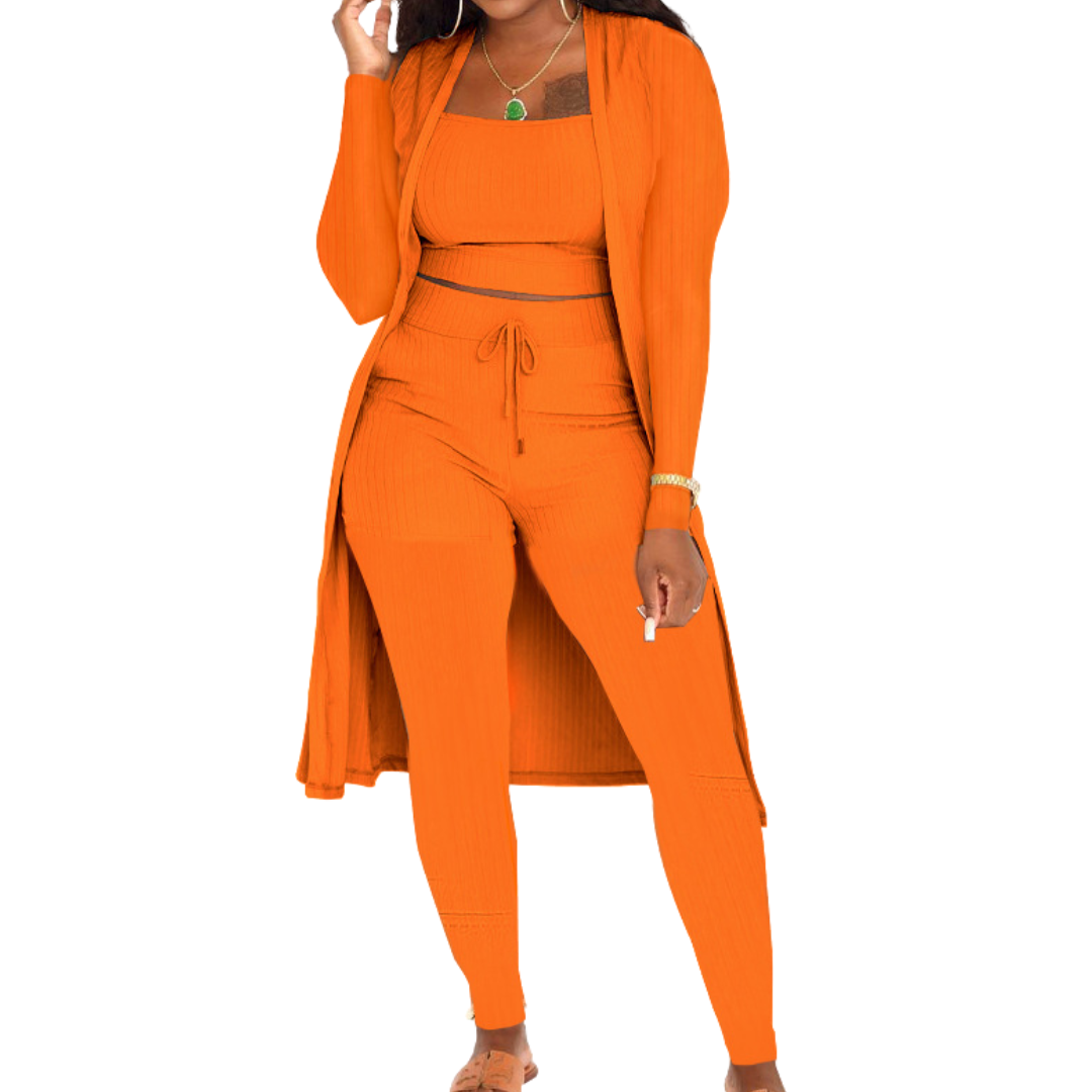 LINDEN™ – Cozy Knit Open Front Co-ord Set