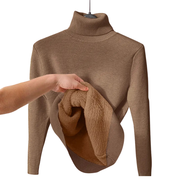 CELWYN™ – Cozy Fleece-Lined Turtleneck Sweater