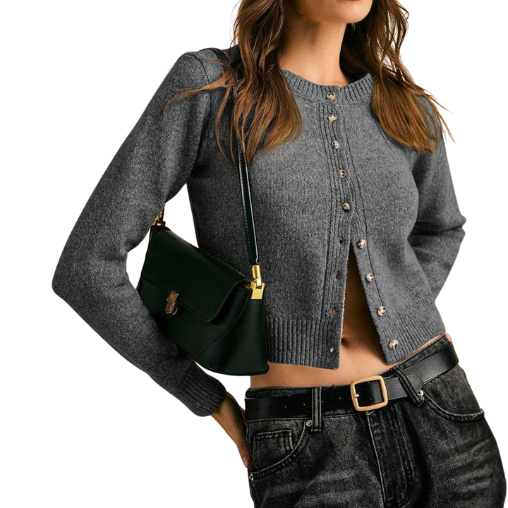 SOLVEIG™ – Cozy Ribbed Button-Front Cardigan