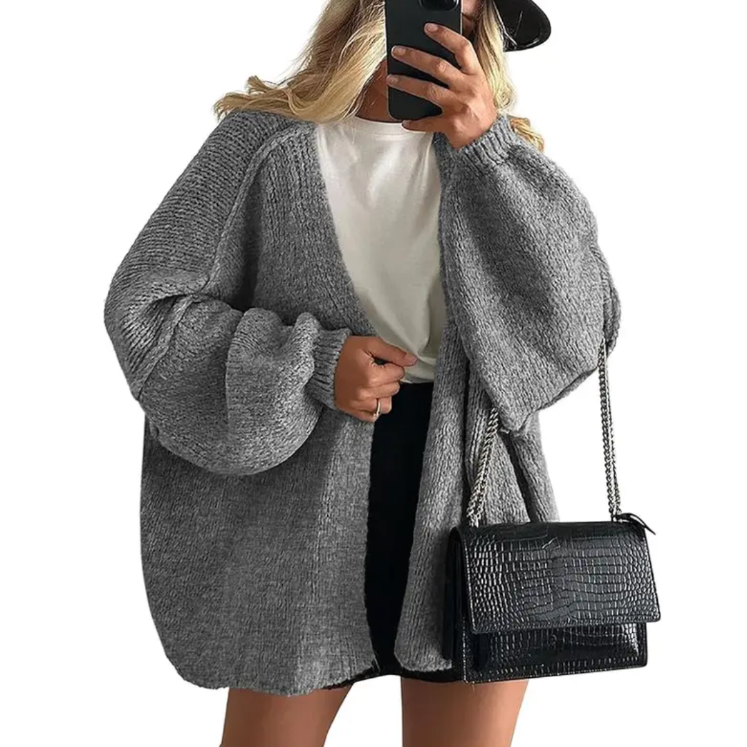 WRENLEY™ – Cozy Oversized Open Front Cardigan Sweater
