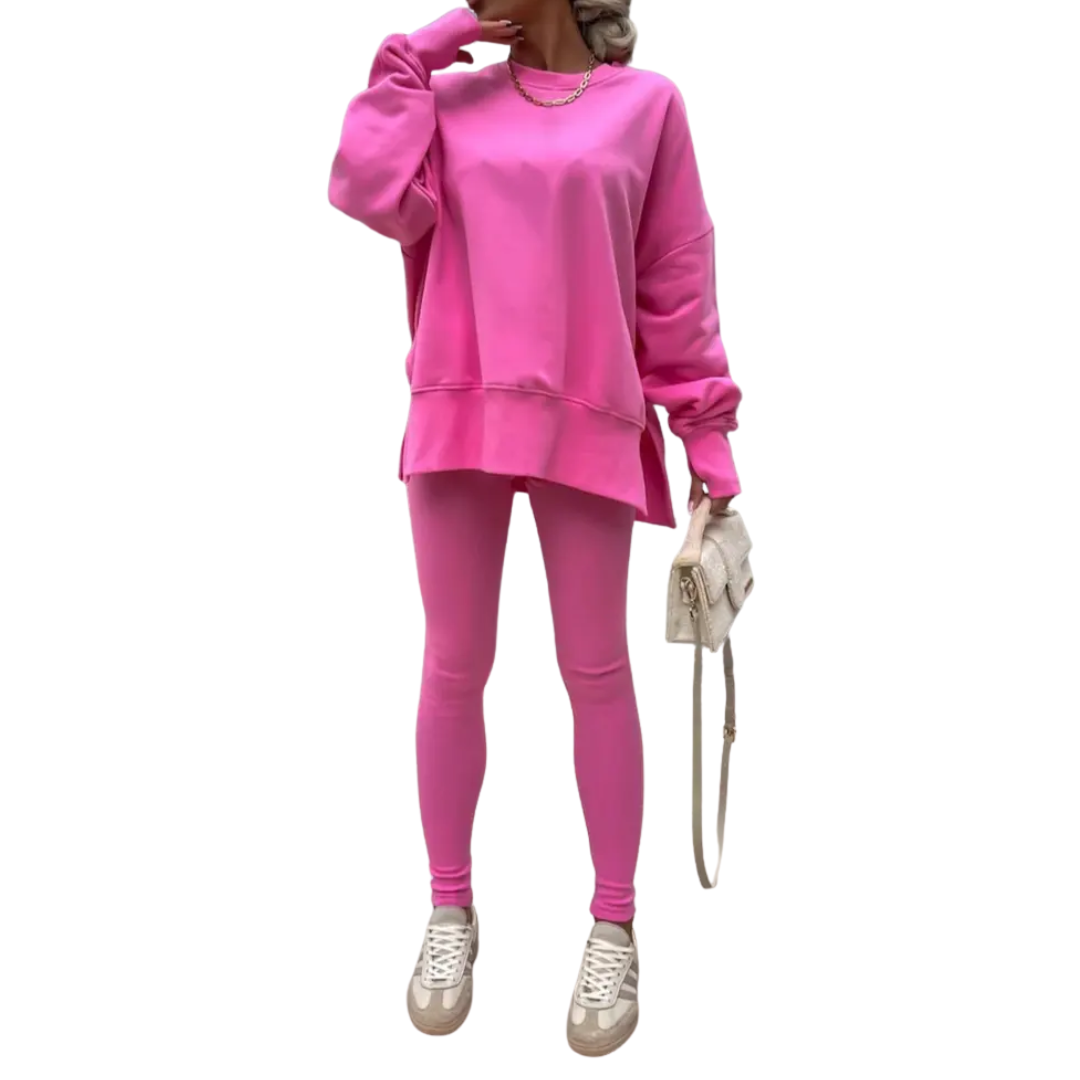 PERNELL™ – Cozy Casual Sweatshirt & Skinny Pants Set
