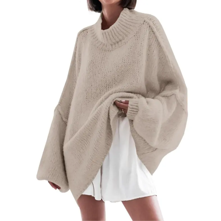 NORI™ – Relaxed Ribbed Knit Tunic Sweater