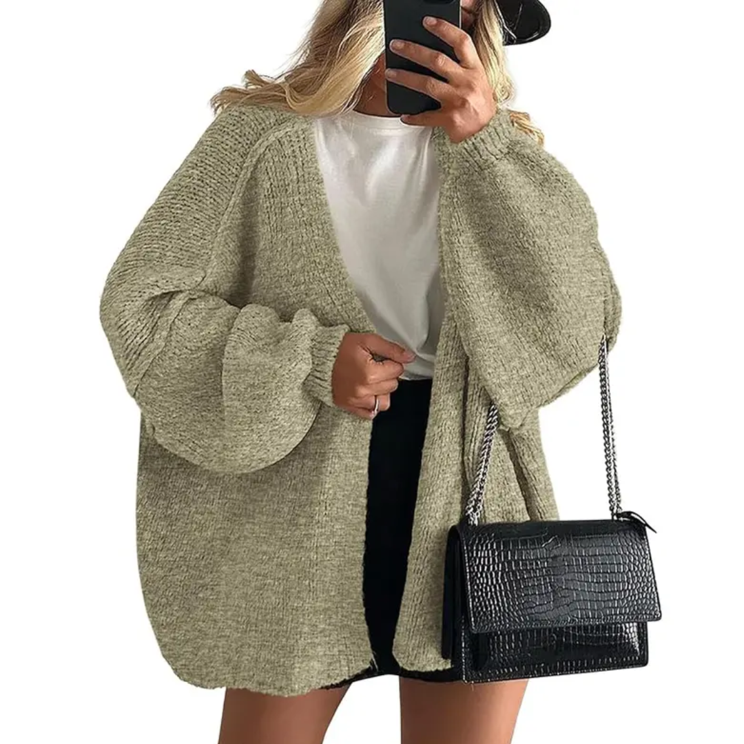 WRENLEY™ – Cozy Oversized Open Front Cardigan Sweater