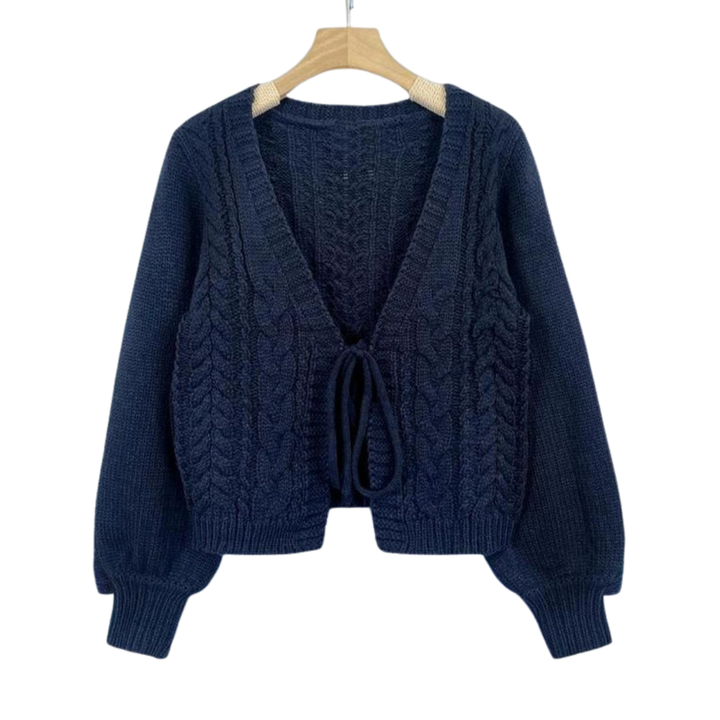 BEXLEY™ – Cozy Cable Knit Tie-Front Cardigan