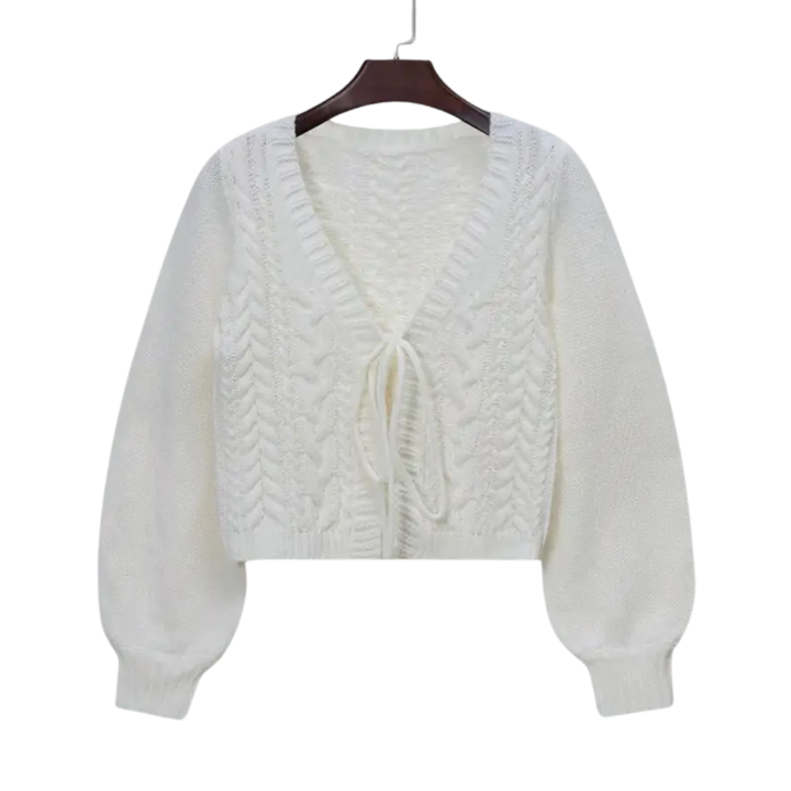 BEXLEY™ – Cozy Cable Knit Tie-Front Cardigan