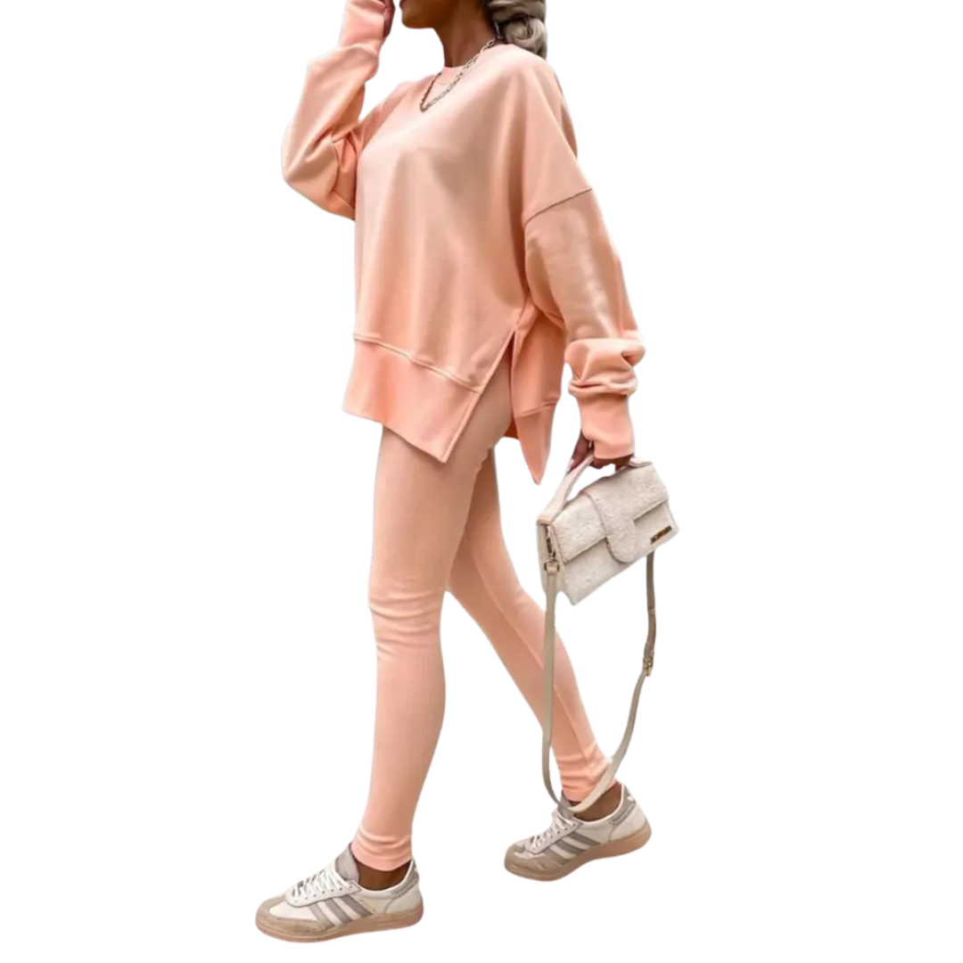PERNELL™ – Cozy Casual Sweatshirt & Skinny Pants Set