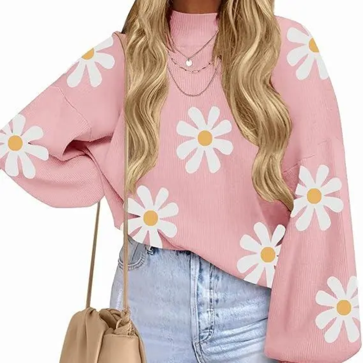 CALYX™ – Cozy Bat-Sleeve Side-Split Sweater