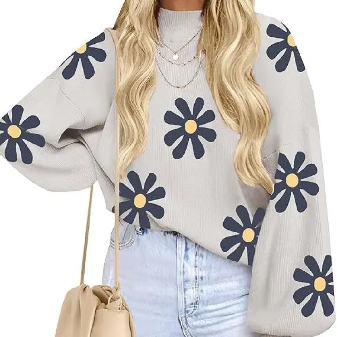 CALYX™ – Cozy Bat-Sleeve Side-Split Sweater