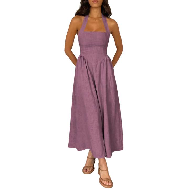 ELEONOR™ - Elegant Puff Sleeve Midi Dress