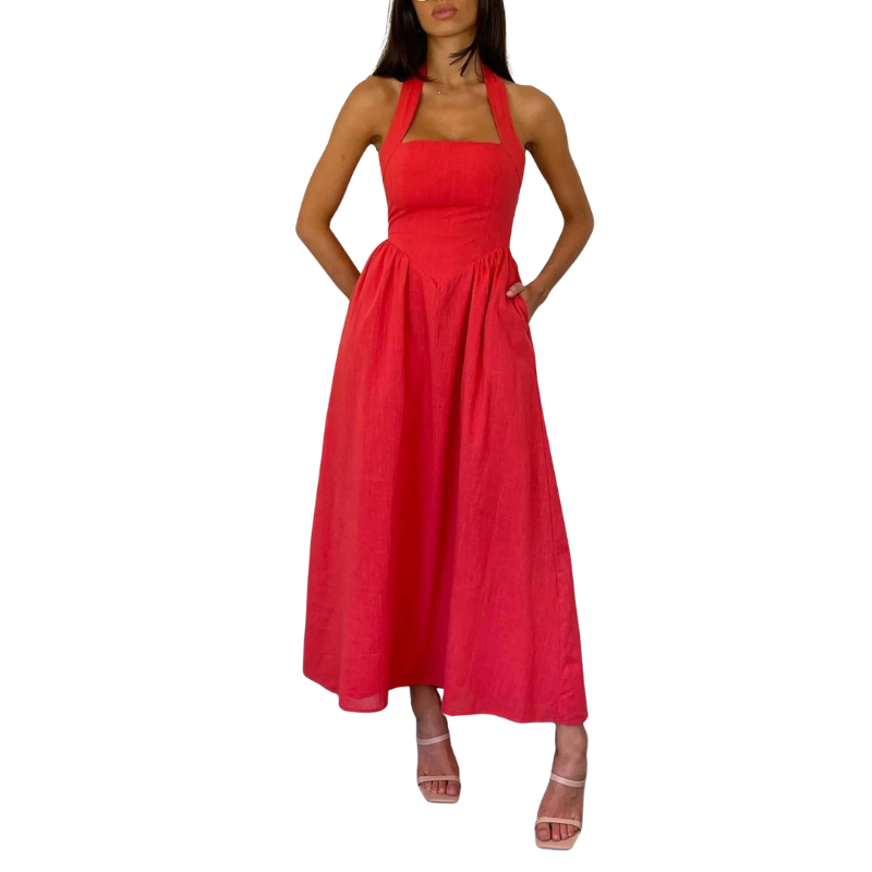 ELEONOR™ - Elegant Puff Sleeve Midi Dress
