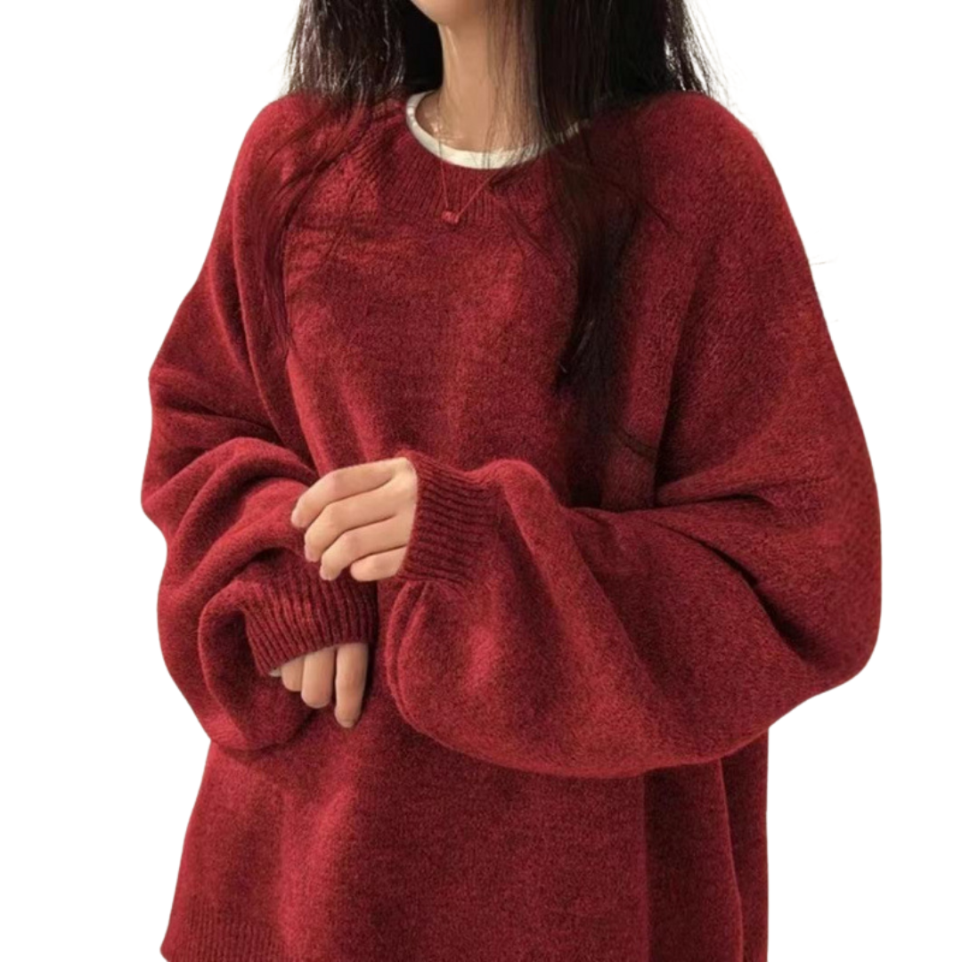 DAGNY™ – Cozy Drop Shoulder Split Hem Sweater