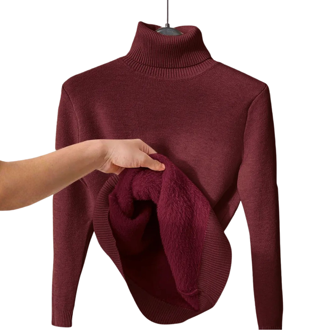 CELWYN™ – Cozy Fleece-Lined Turtleneck Sweater