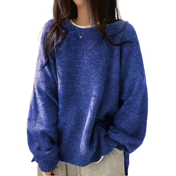DAGNY™ – Cozy Drop Shoulder Split Hem Sweater
