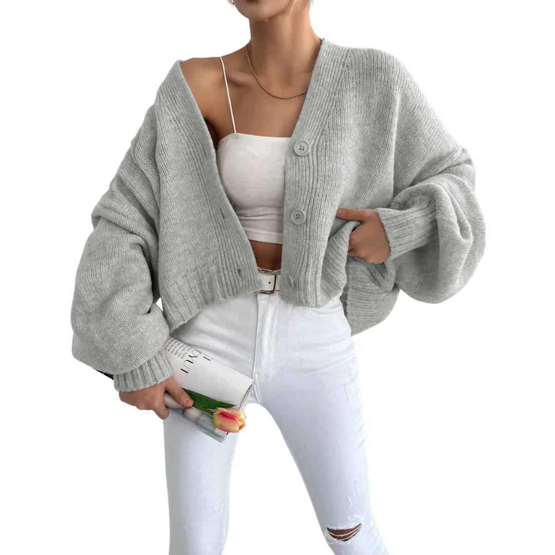 WREN™ – Relaxed Long Sleeve Knit Cardigan
