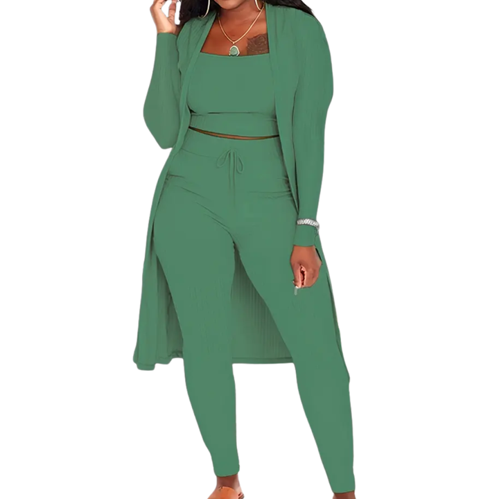 LINDEN™ – Cozy Knit Open Front Co-ord Set